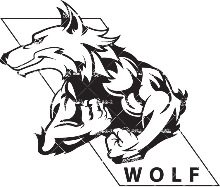 Vector Mascot Collection - Wolf Character Mascot Logo